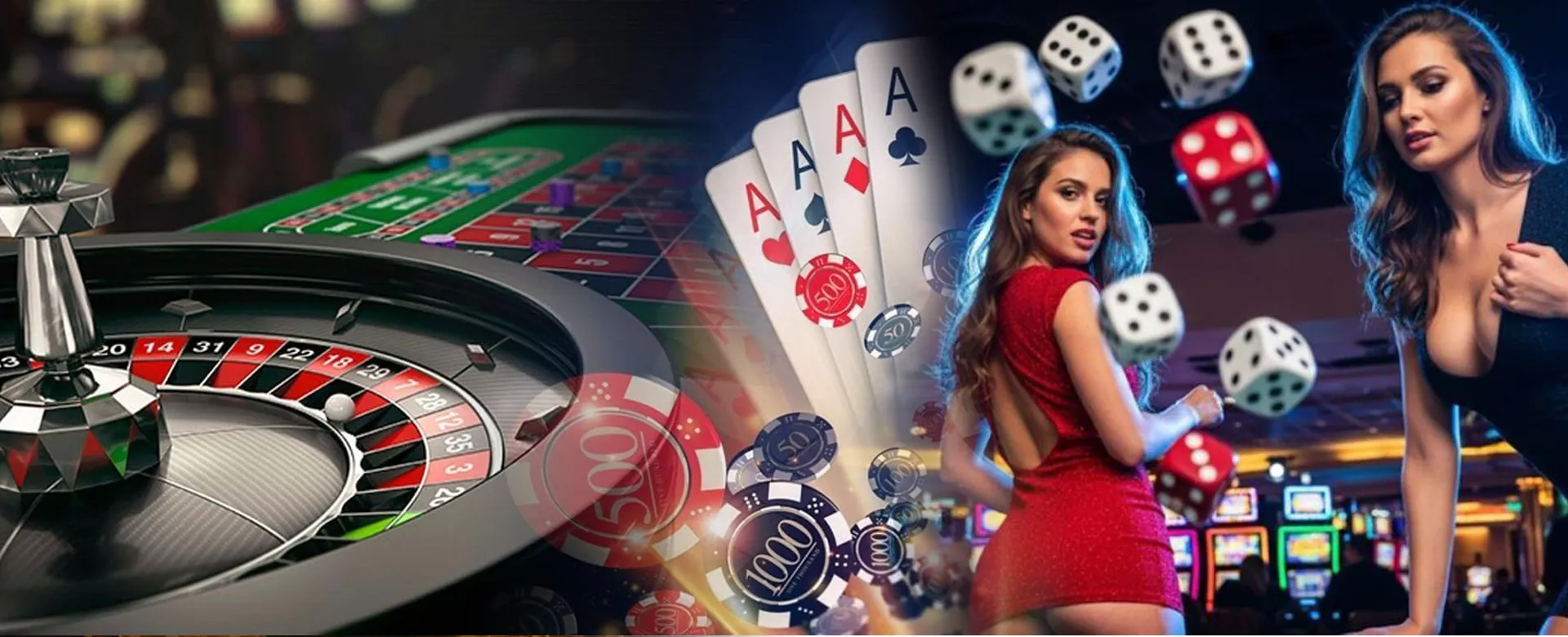 Dynamic cascade of golden coins and poker chips exploding outwards